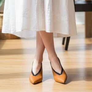 O2 Monde Elegant Tan Slingback Women's Shoes